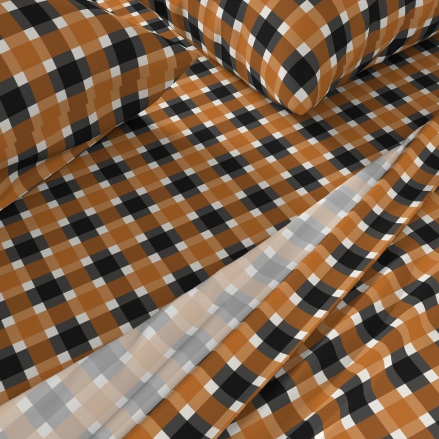 Plaid - Orange & Black