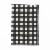 Plaid - Black and Linen