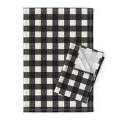 Plaid - Black and Linen