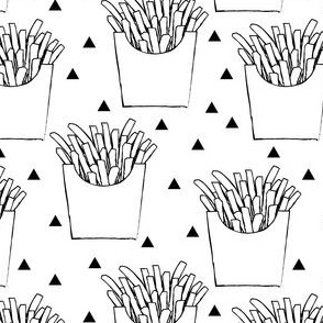 french-fries-black-and-white