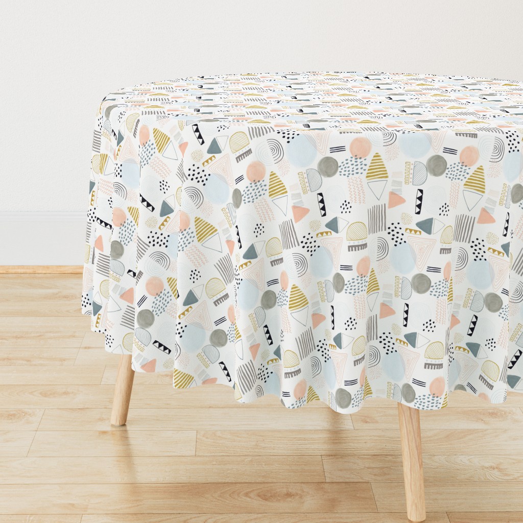 Abstract Pattern - muted pastel colours