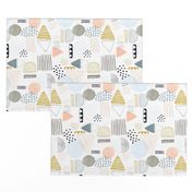 Abstract Pattern - muted pastel colours