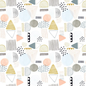 Abstract Pattern - muted pastel colours