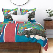 Sleeping Rhino Quilt