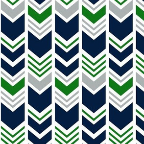 chevron - navy/grey/custom green 