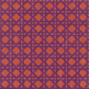 Caning - orange and purple