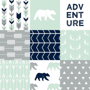 Adventure Wholecloth Patchwork || the northern lights
