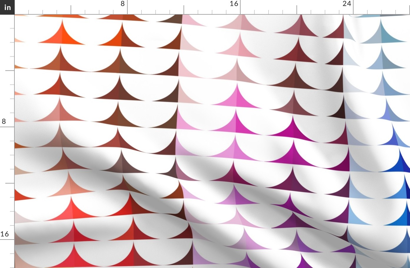 quilted scallops in color chart