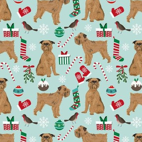brussels griffon christmas dog fabric cute pets fabric dogs design