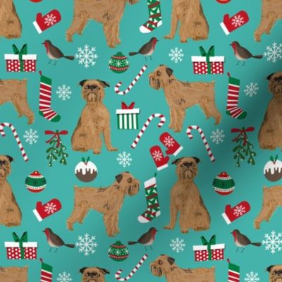 brussels griffon dogs christmas fabric cute dog design xmas holiday pets dog fabric