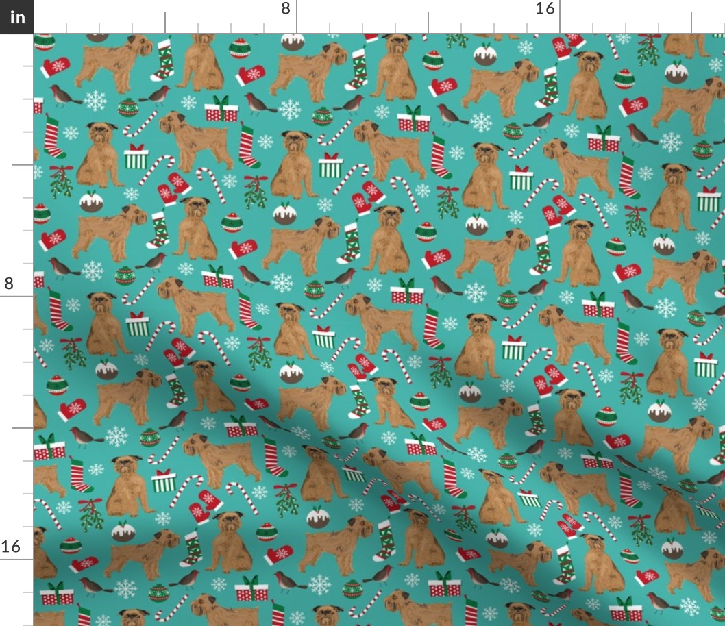 brussels griffon dogs christmas fabric cute dog design xmas holiday pets dog fabric