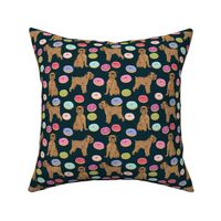 brussels griffon navy blue pet dogs fabric cute dogs design donuts cute food