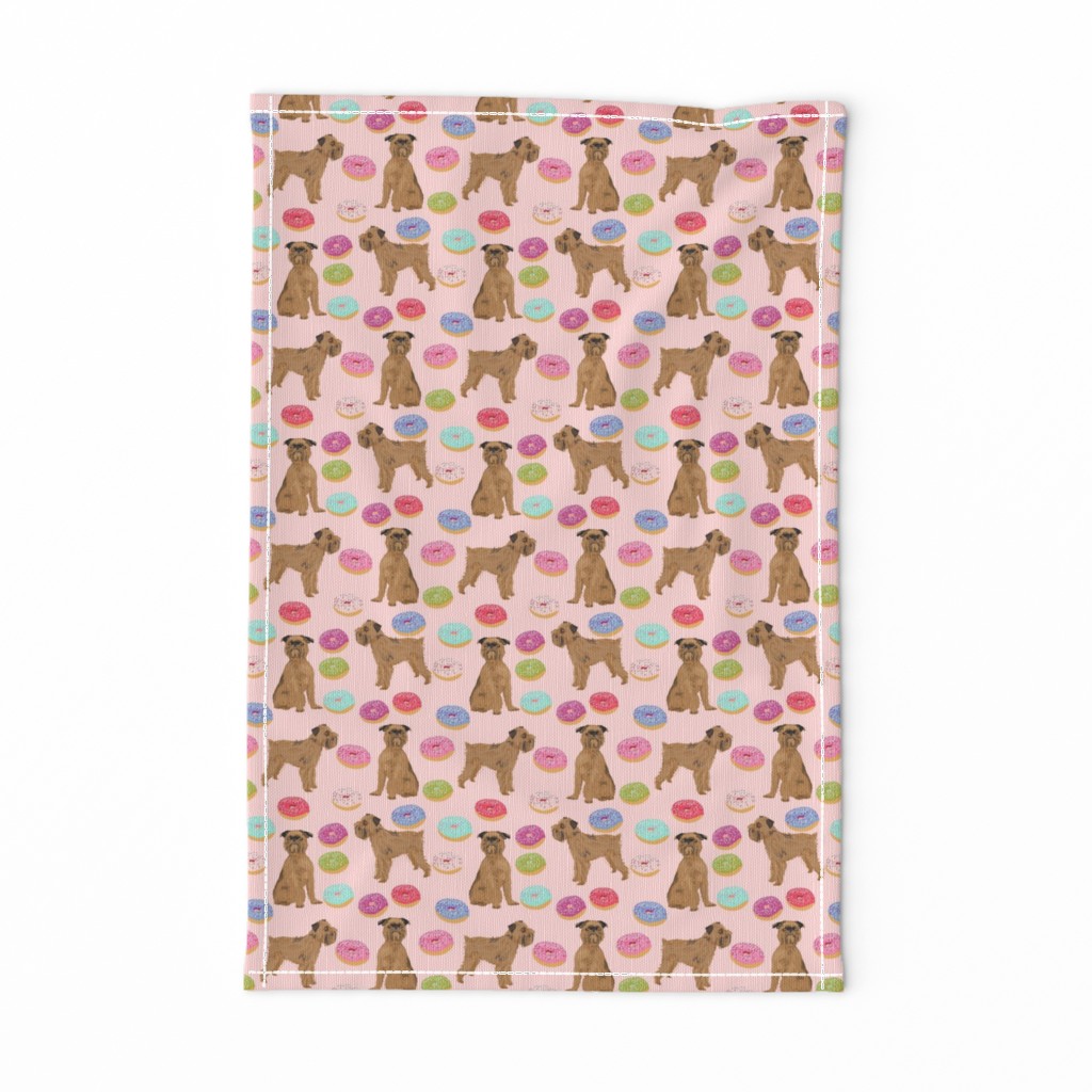 brussels griffon pink donuts fabric cute pink food kawaii cute pet dog fabric