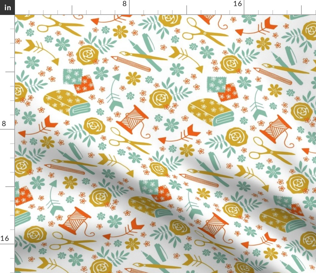 Spoonflower - from design to fabric to sewing (white)