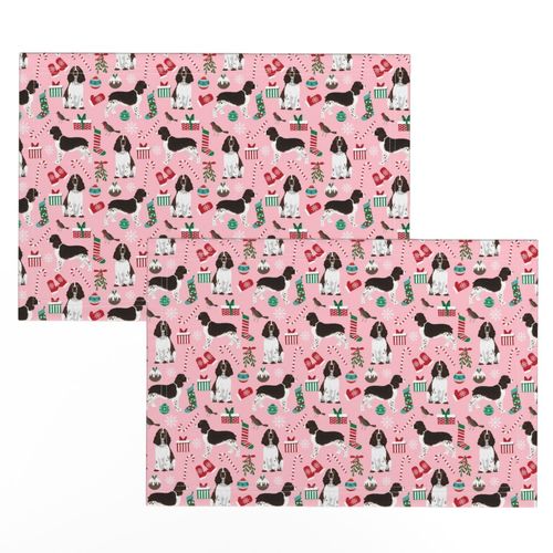 english springer spaniel christmas dogs fabric cute dog fabric cute xmas holiday christmas dogs fabric