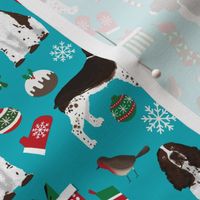 english springer spaniel christmas dogs fabric cute dog fabric cute xmas holiday christmas dogs fabric