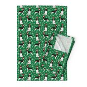 english springer spaniel santa paws cute christmas dogs dog christmas fabric candy cane peppermint candy cute dogs design