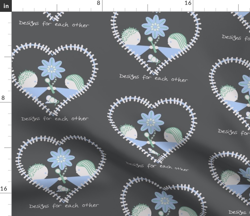 Heart of spoonflower with 2017 mouse