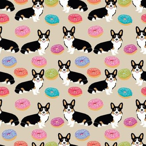 corgi tricolored donuts fabric cute donut design best donut dogs fabric