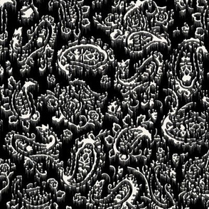 Beaten Paisley - Black