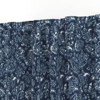 Beaten Paisley - Washed Navy