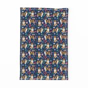 rough collie christmas fabric cute pet dog xmas holiday christmas design best christmas dogs fabric