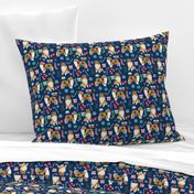 rough collie christmas fabric cute pet dog xmas holiday christmas design best christmas dogs fabric