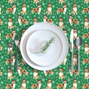 rough collie christmas fabric cute pet dog xmas holiday christmas design best christmas dogs fabric