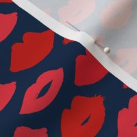 lips // navy and red lipstick fabric cute girls lipstick beauty fabric lips lipstick design