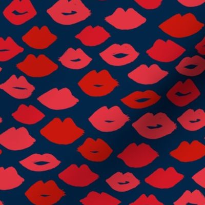 lips // navy and red lipstick fabric cute girls lipstick beauty fabric lips lipstick design