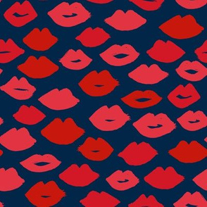 lips // navy and red lipstick fabric cute girls lipstick beauty fabric lips lipstick design