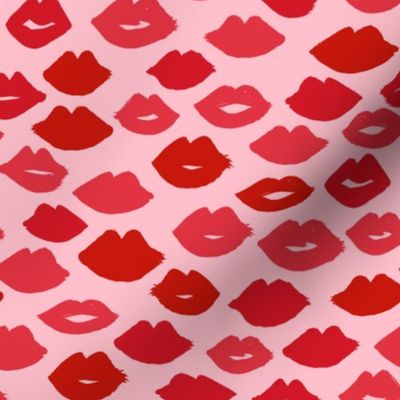 lips // pink lips lipstick valentines fabric beauty lipstick girls makeup fabric design