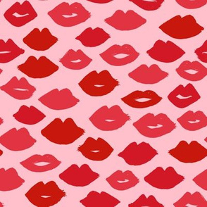 lips // pink lips lipstick valentines fabric beauty lipstick girls makeup fabric design