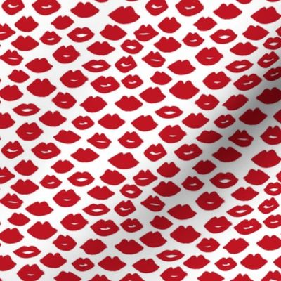 lips // lipstick red lips cute red lipstick fabric valentines love design valentines pattern andrea lauren design andrea lauren fabric