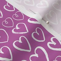 hearts // heart love purple hearts cute valentines love fabric love hearts purple hearts pattern