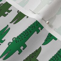 alligator // green grey alligators fabric reptiles crocodiles design gator reptile boys nursery print andrea lauren andrea lauren fabric