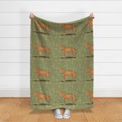 Red Fawn Greyhound for Pillow