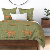 Red Fawn Greyhound for Pillow