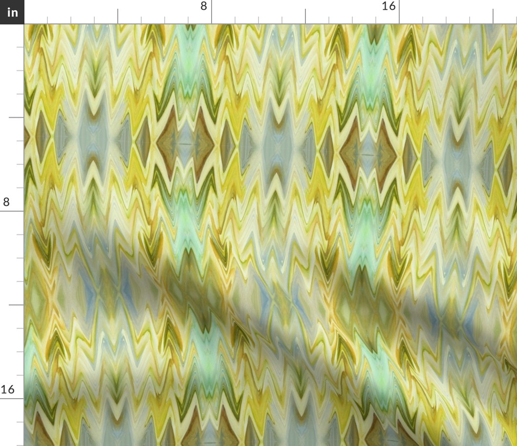 SRD10 - Large - Shards of Light in Yellow and Olive Green