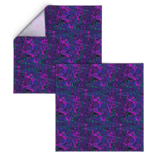 CSMC10 -  Marbled Lava Flow Texture in Fuchsia and Blue - 8 inch repeat