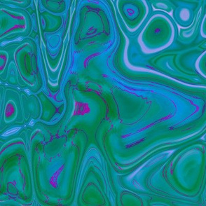 CSMC9 - Zigzags and Bubbles - A Marbled Motion Lamp Texture in Azure Blue and Green