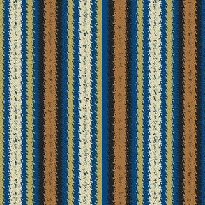 JP15 - Tan and Blue Vibrations, narrow stripes