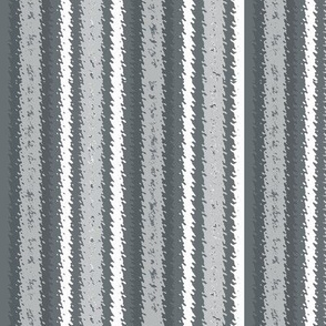 JP34 - Monochromatic Pewter Jagged Stripes