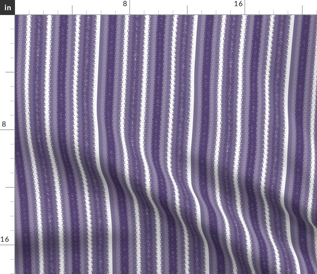 Bluish Purple, Lavender and White Jagged Stripes
