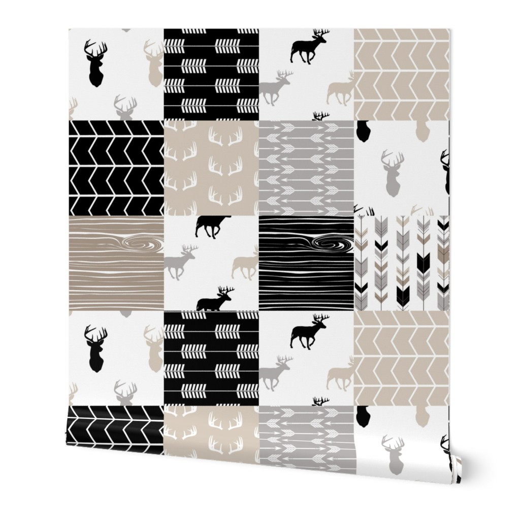 classic woodland wholecloth patchwork