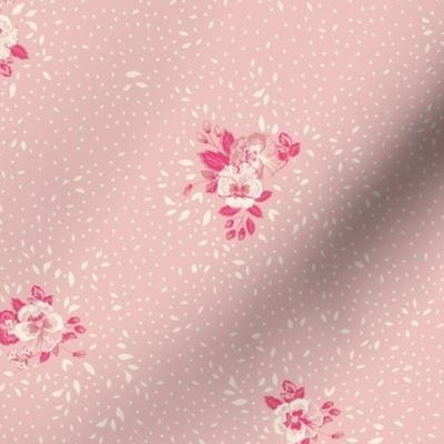 Subtle Ditsy Floral - Baby Pink