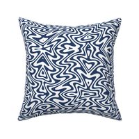 butterfly swirl - navy and white