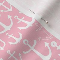 anchors // nautical fabric cute nautical pink anchors fabric girls summer fabric cute anchors fabric