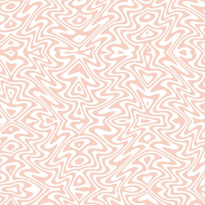 butterfly swirl in peach and white