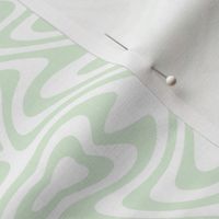 butterfly swirl in pale green and white